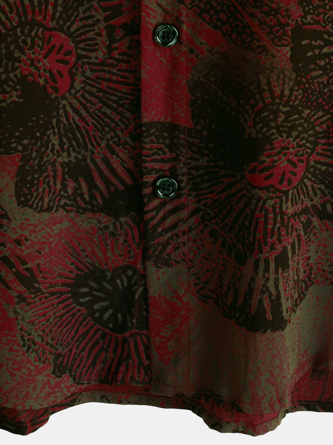 Chemise décontractée à manches courtes boutonnée à fleurs rétro pour hommes