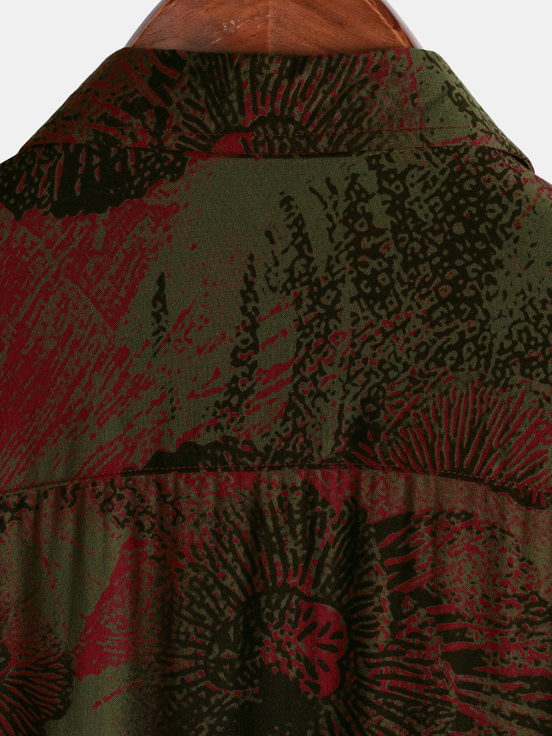 Chemise décontractée à manches courtes boutonnée à fleurs rétro pour hommes