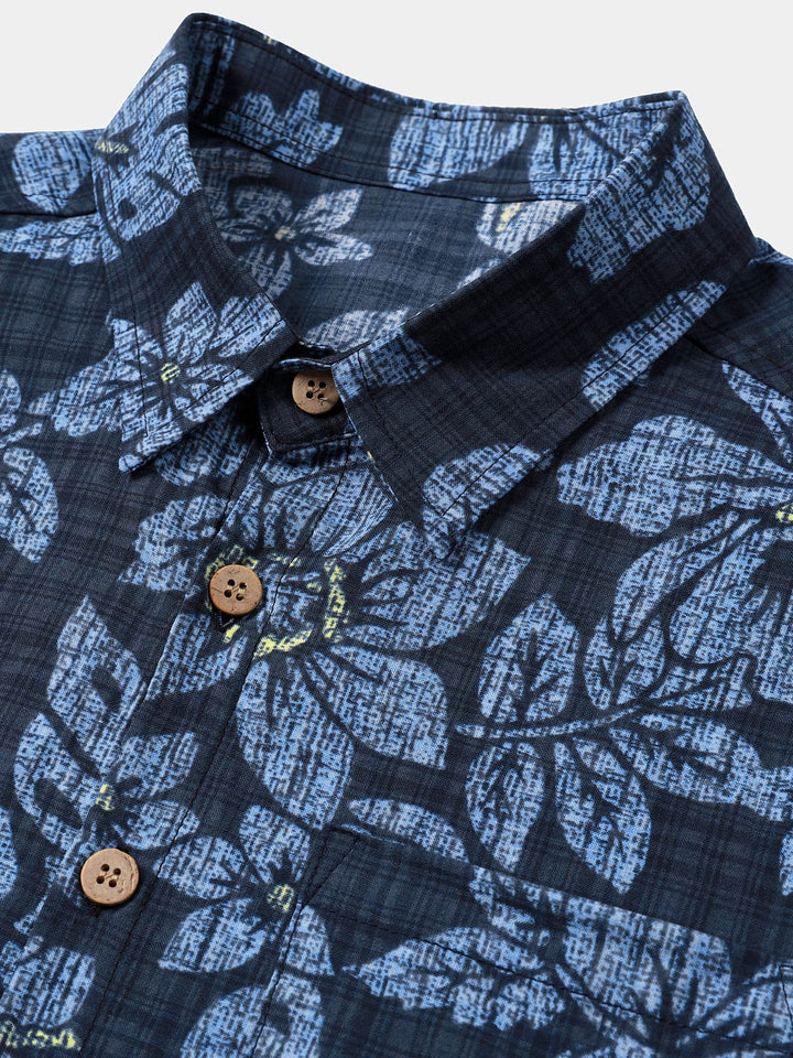 Chemise Homme Hibiscus Vacances Manches Courtes