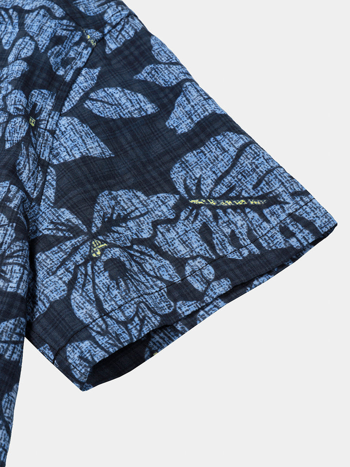 Chemise Homme Hibiscus Vacances Manches Courtes