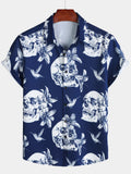 Chemise Homme Skull Colibri Beach Party Manches Courtes