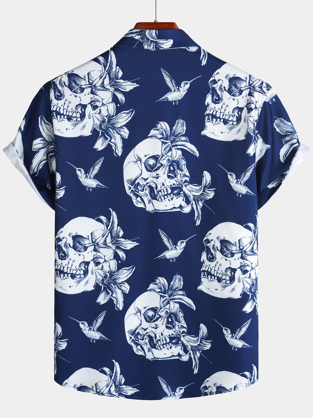 Chemise Homme Skull Colibri Beach Party Manches Courtes