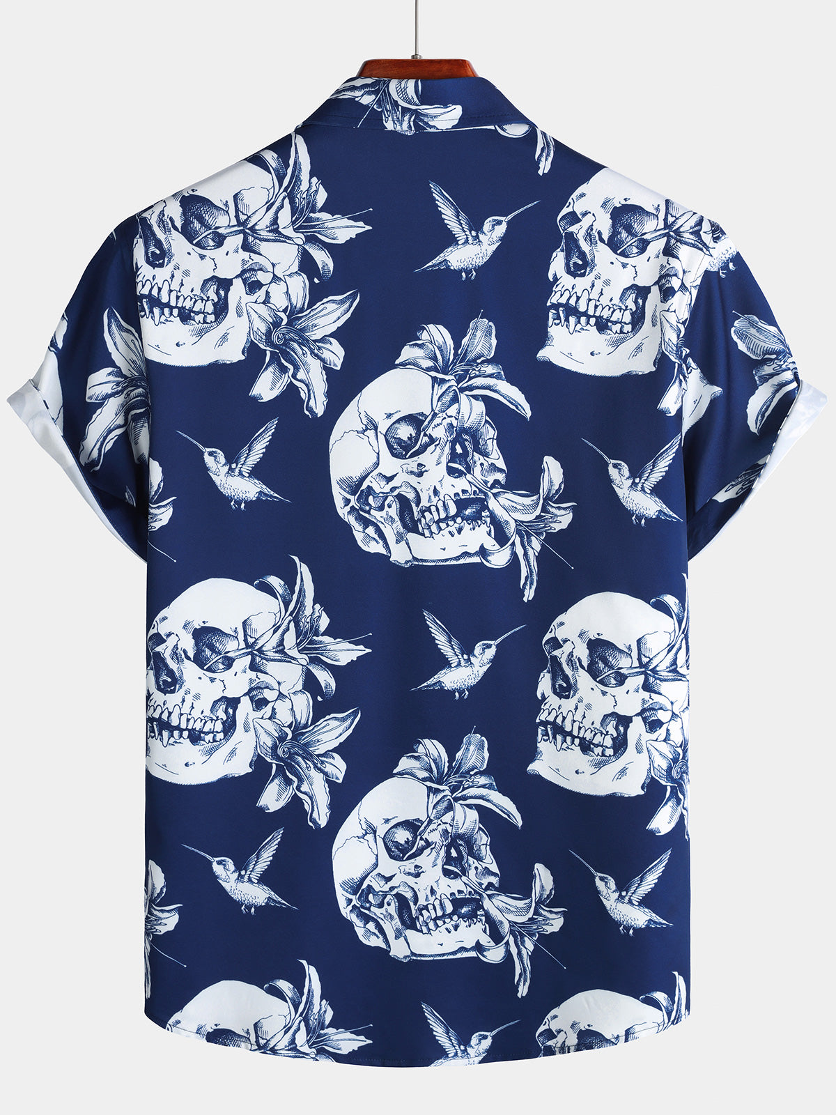 Chemise Homme Skull Colibri Beach Party Manches Courtes