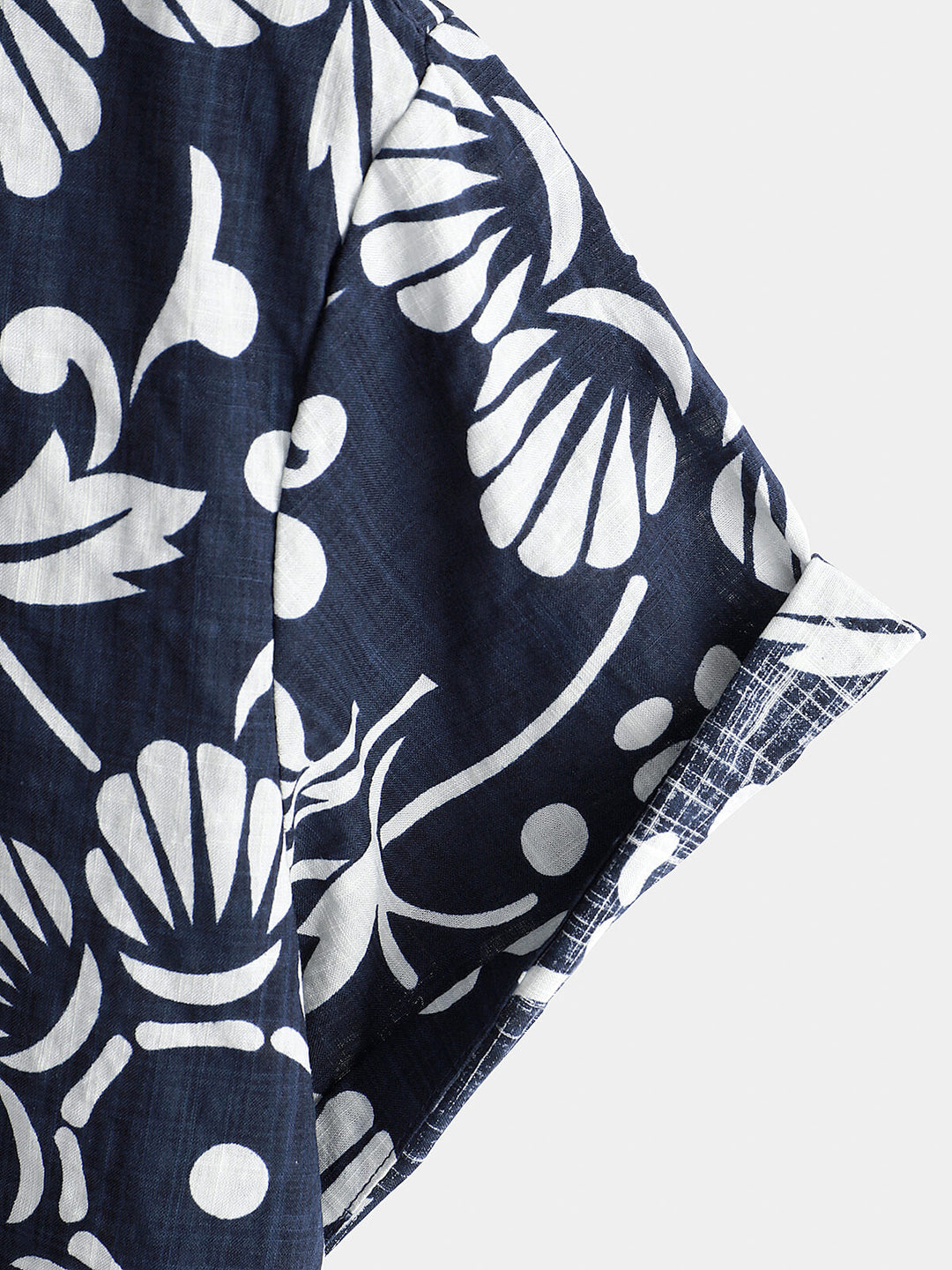 Chemise à manches courtes boutonnée en coton floral d&