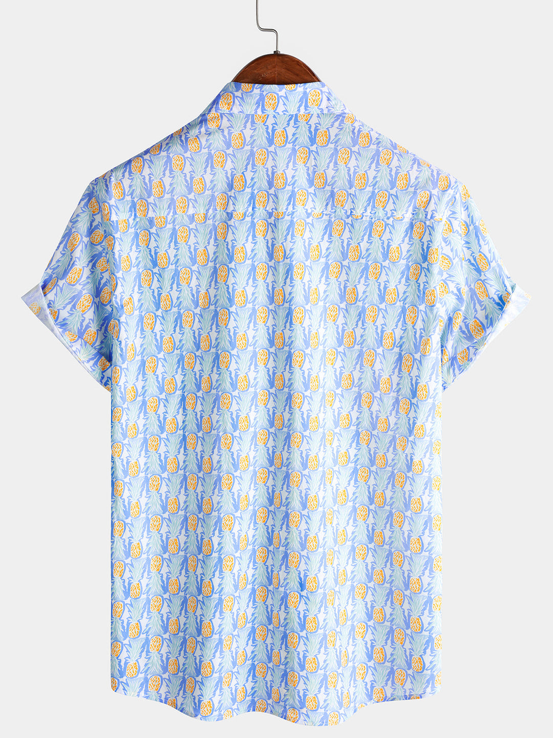Chemise Homme Ananas Plage Manches Courtes