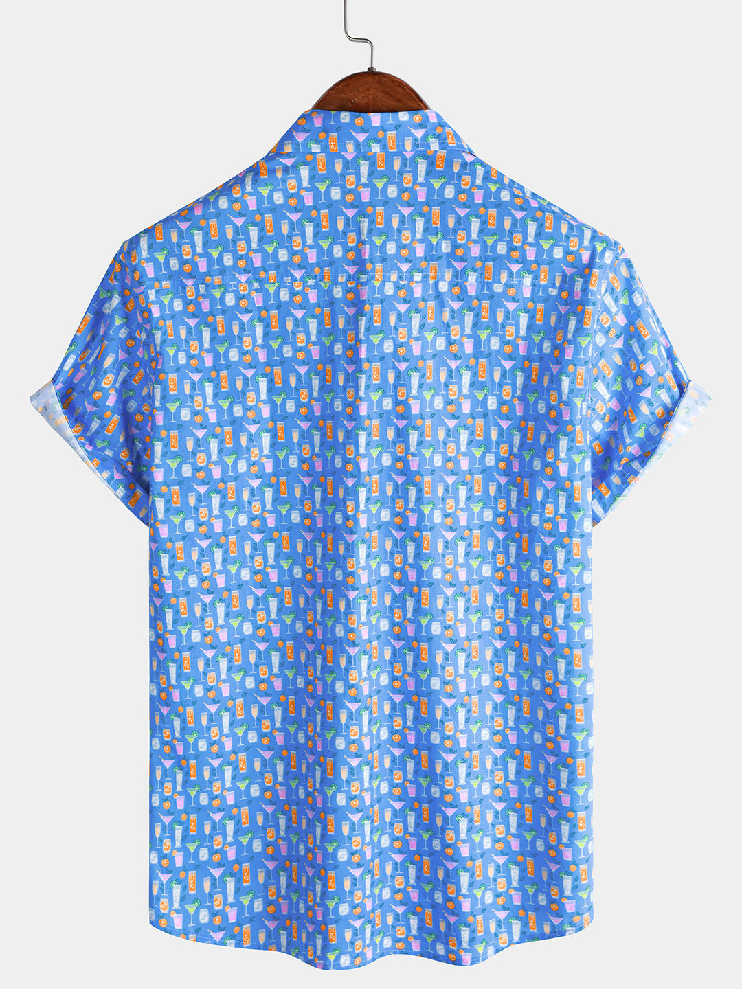 Chemise Homme Cocktail Décontractée Manches Courtes