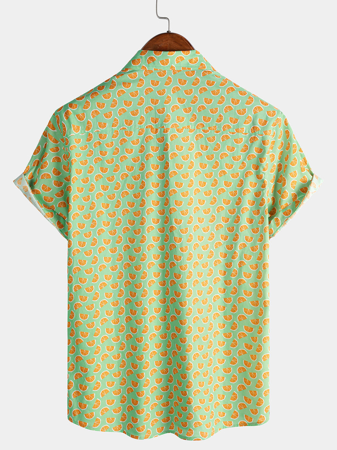Chemise Homme Fruits Tropicales d’Été Manches Courtes