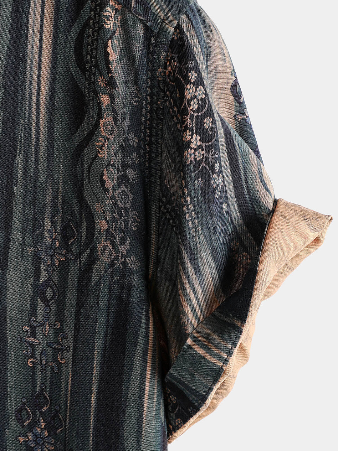 Chemise de plage à manches courtes et imprimé rétro à rayures pour homme