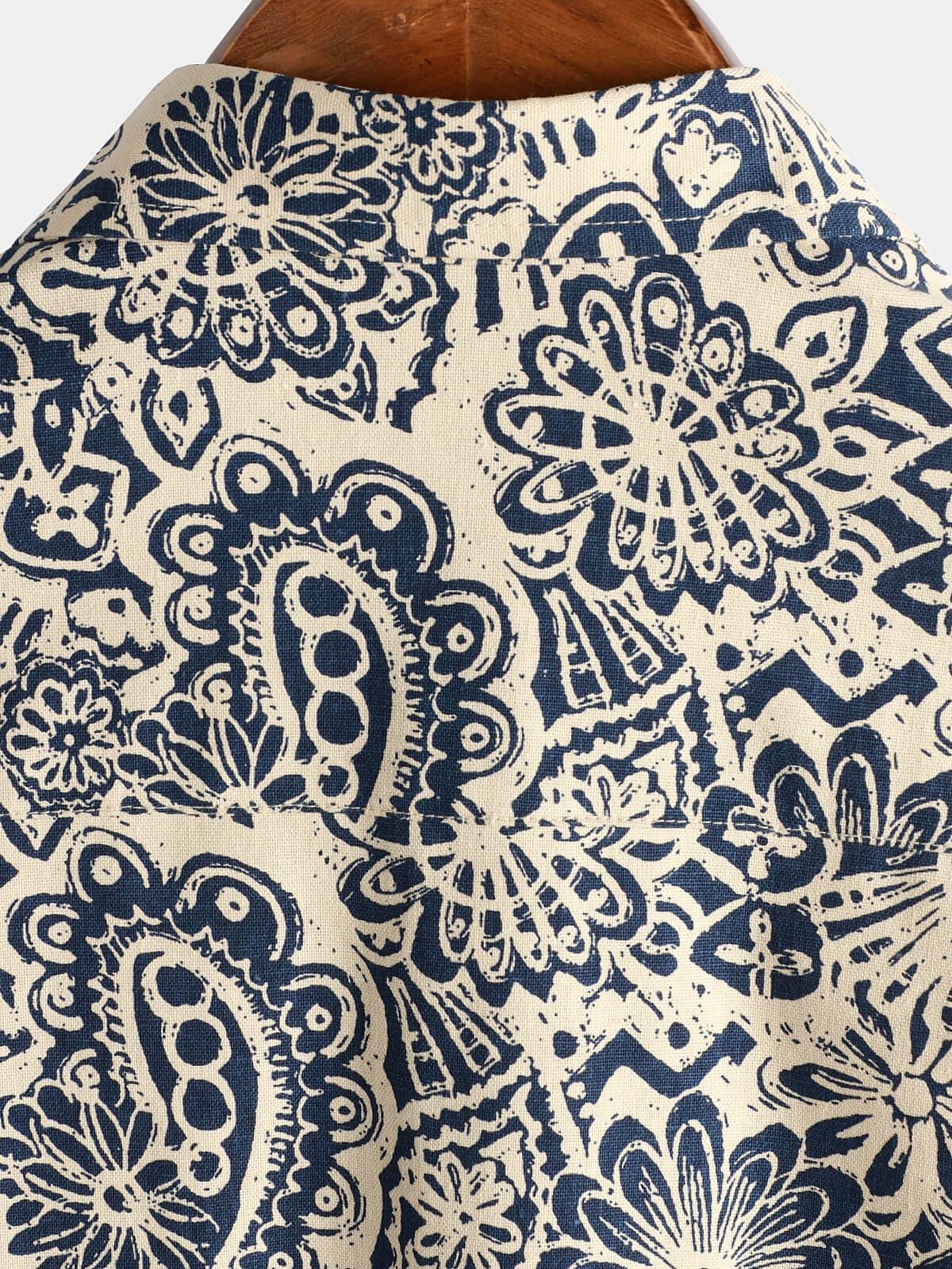 Chemise Vintage à Boutons avec Imprimé Paisley Floral Rétro pour Homme à Manches Courtes