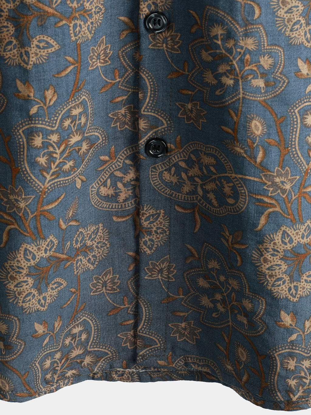 Chemise de plage à manches courtes boutonnée rétro pour homme Paisley Vintage Floral 70s