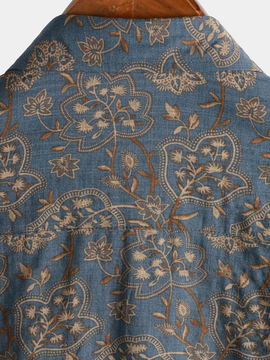 Chemise pour Homme à Imprimé Paisley Floral Vintage Retro des Années 70 avec Boutons et Manches Courtes pour la Plage