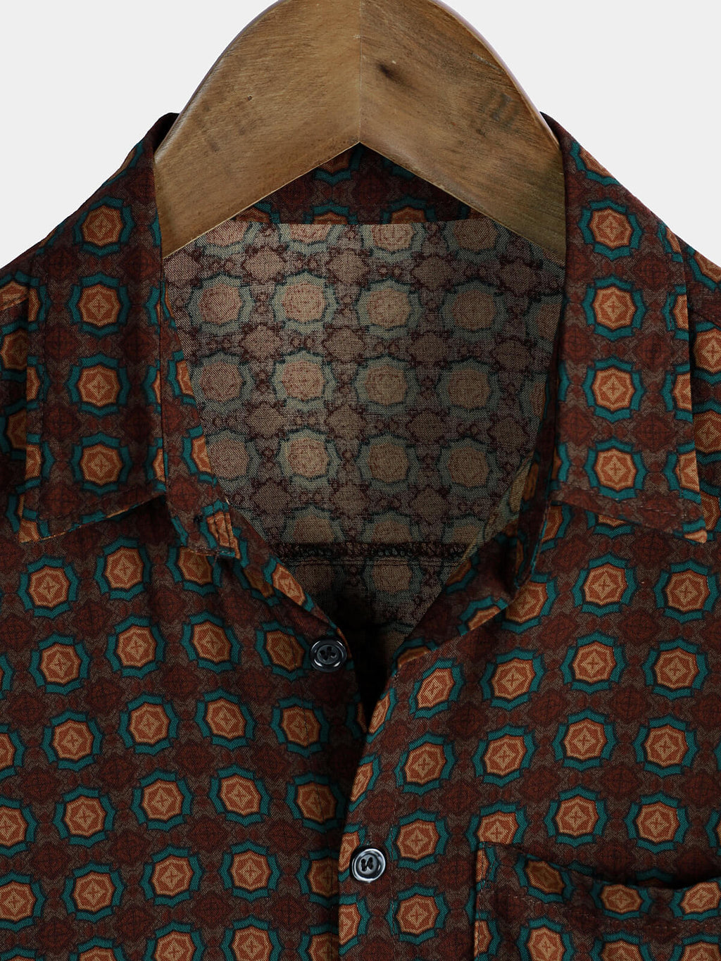 Chemise d'été décontractée vintage à manches courtes pour homme