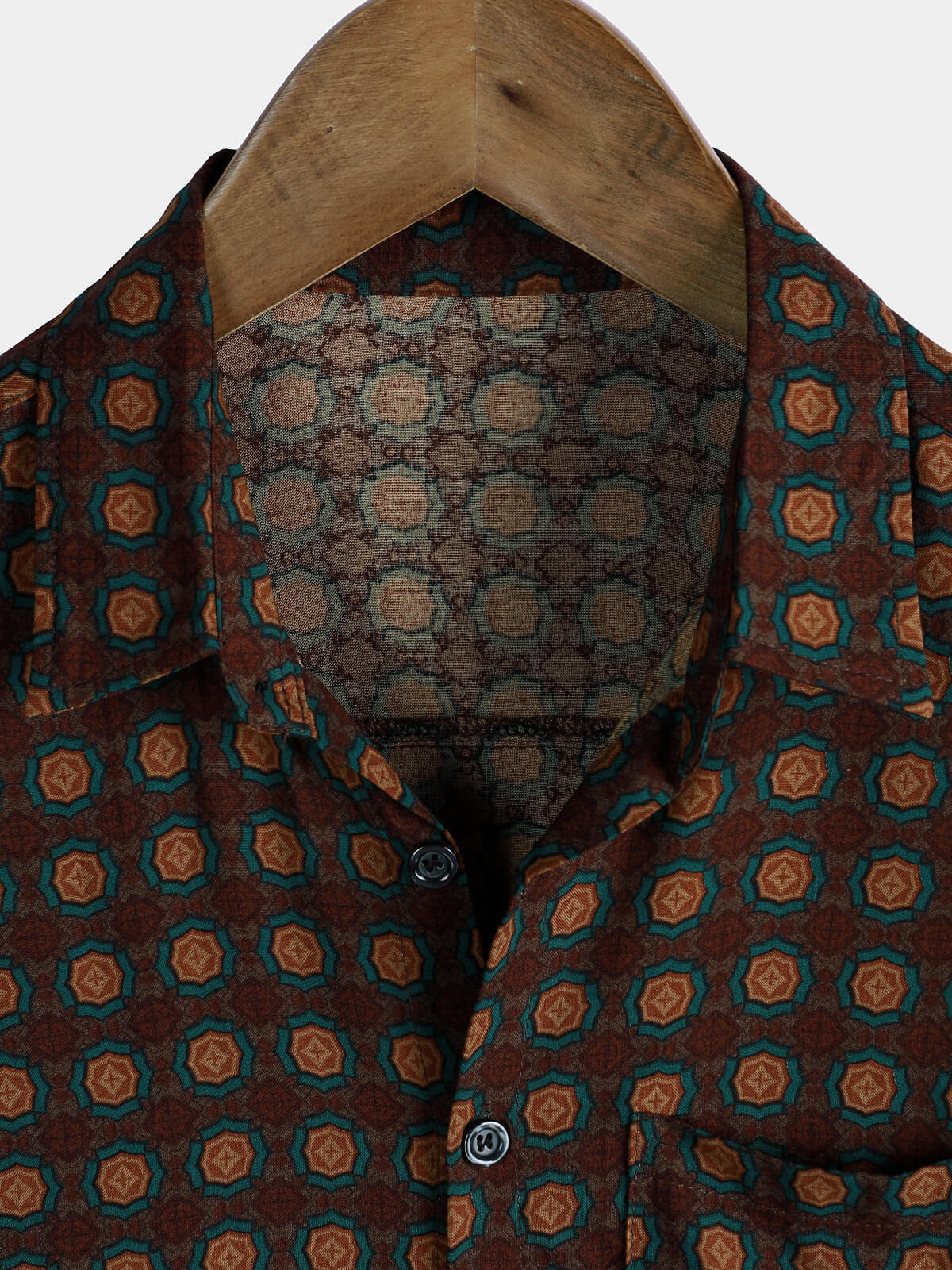 Chemise d'été décontractée vintage à manches courtes pour homme