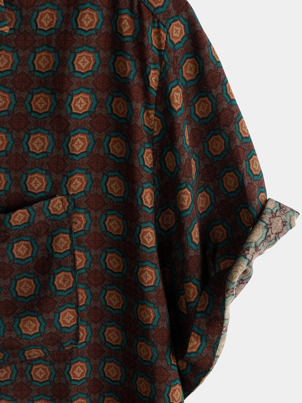 Chemise d'été décontractée vintage à manches courtes pour homme