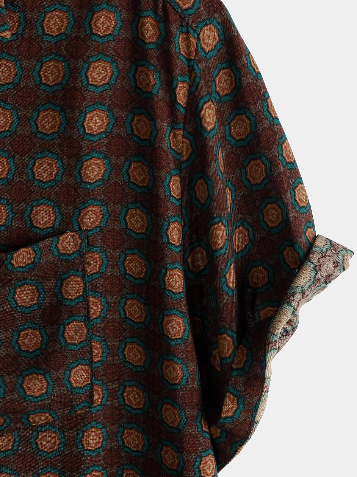 Chemise d'été décontractée vintage à manches courtes pour homme