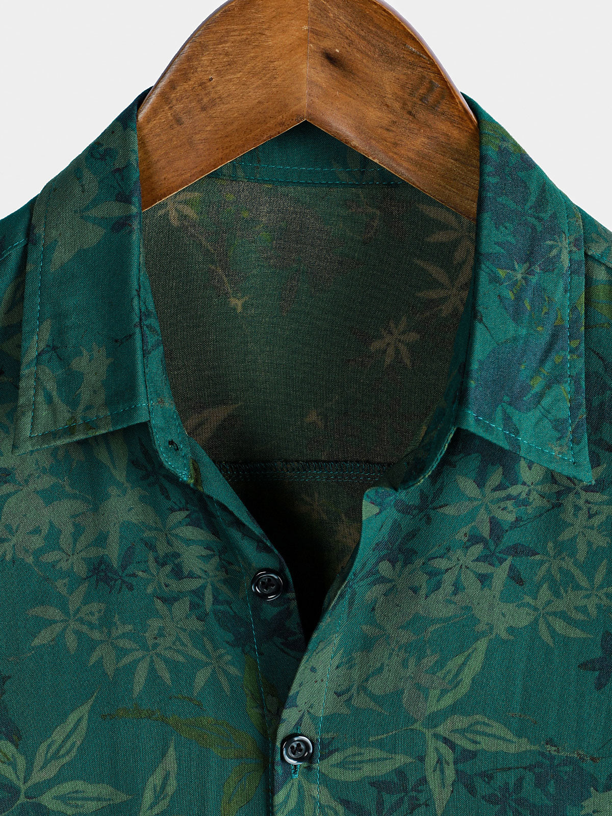 Chemise à Manches Courtes Vintage Florale pour Homme Respirante de Vacances