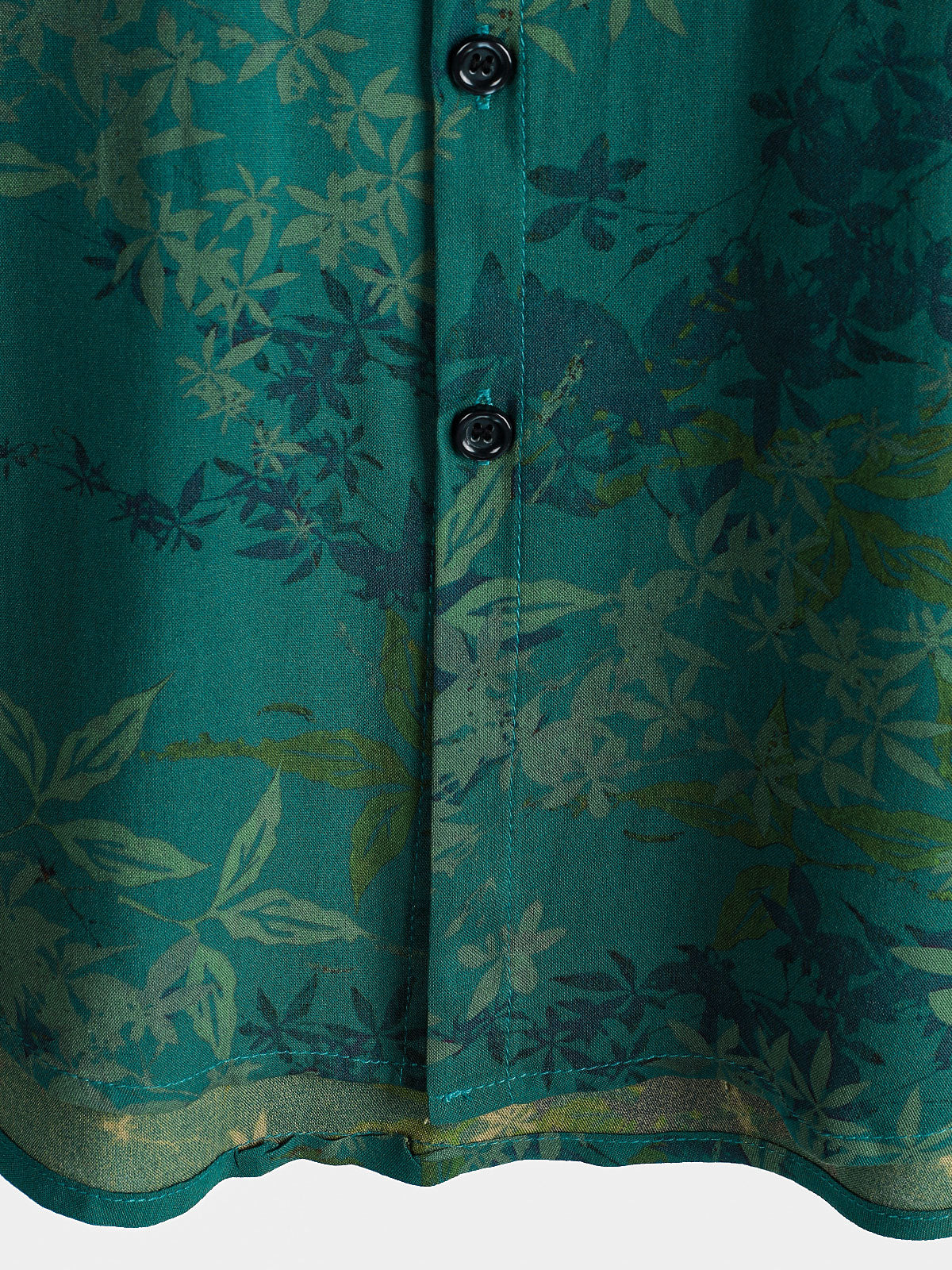 Chemise à Manches Courtes Vintage Florale pour Homme Respirante de Vacances
