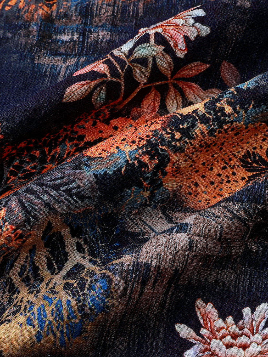 Chemise homme manches courtes motif floral vintage vacances d’été