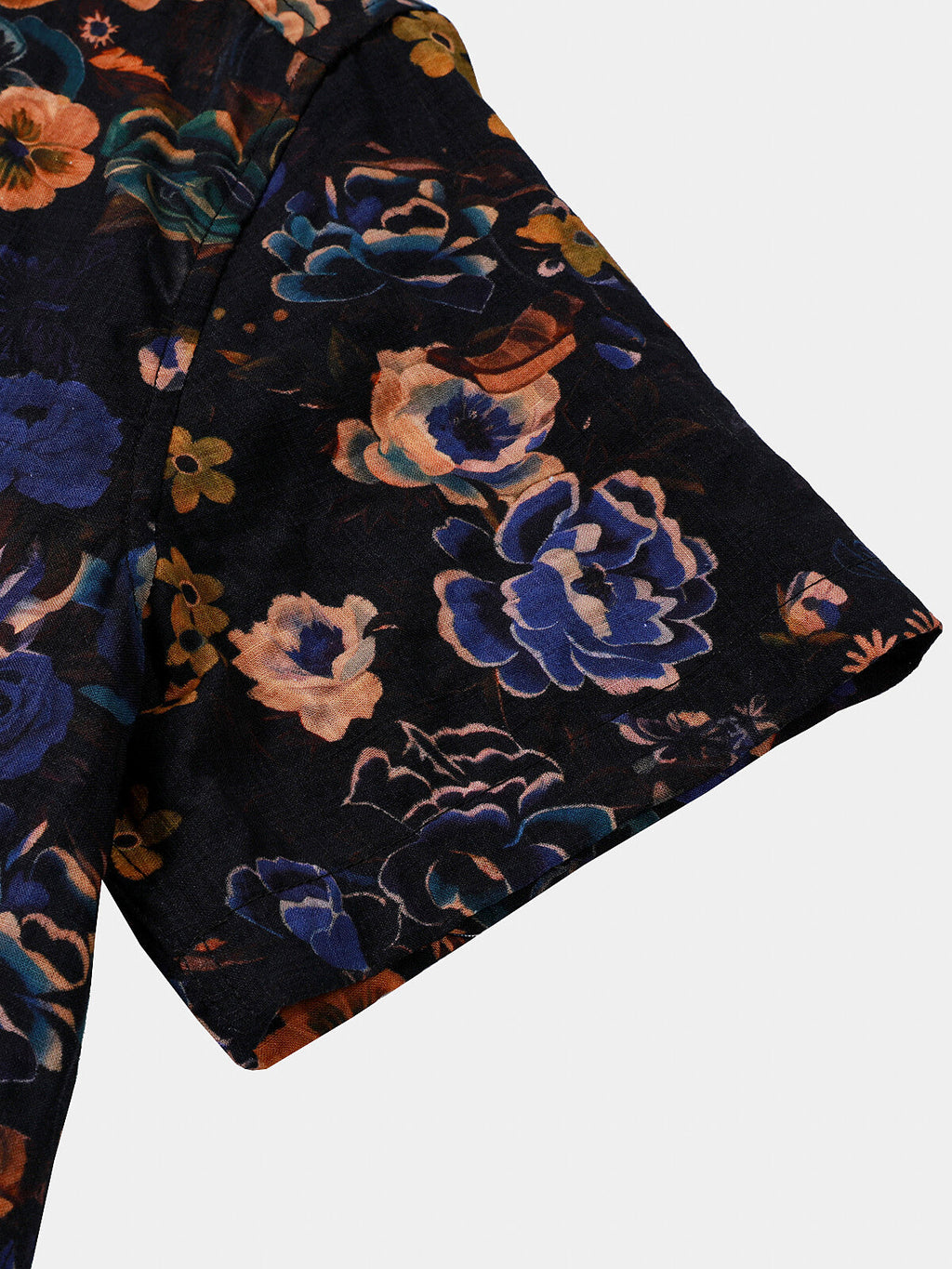 Chemise à Manches Courtes Bohème avec Imprimé Floral Vintage pour Homme