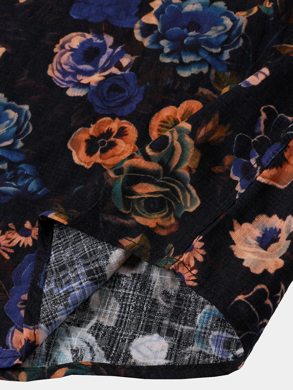 Chemise à Manches Courtes Bohème avec Imprimé Floral Vintage pour Homme