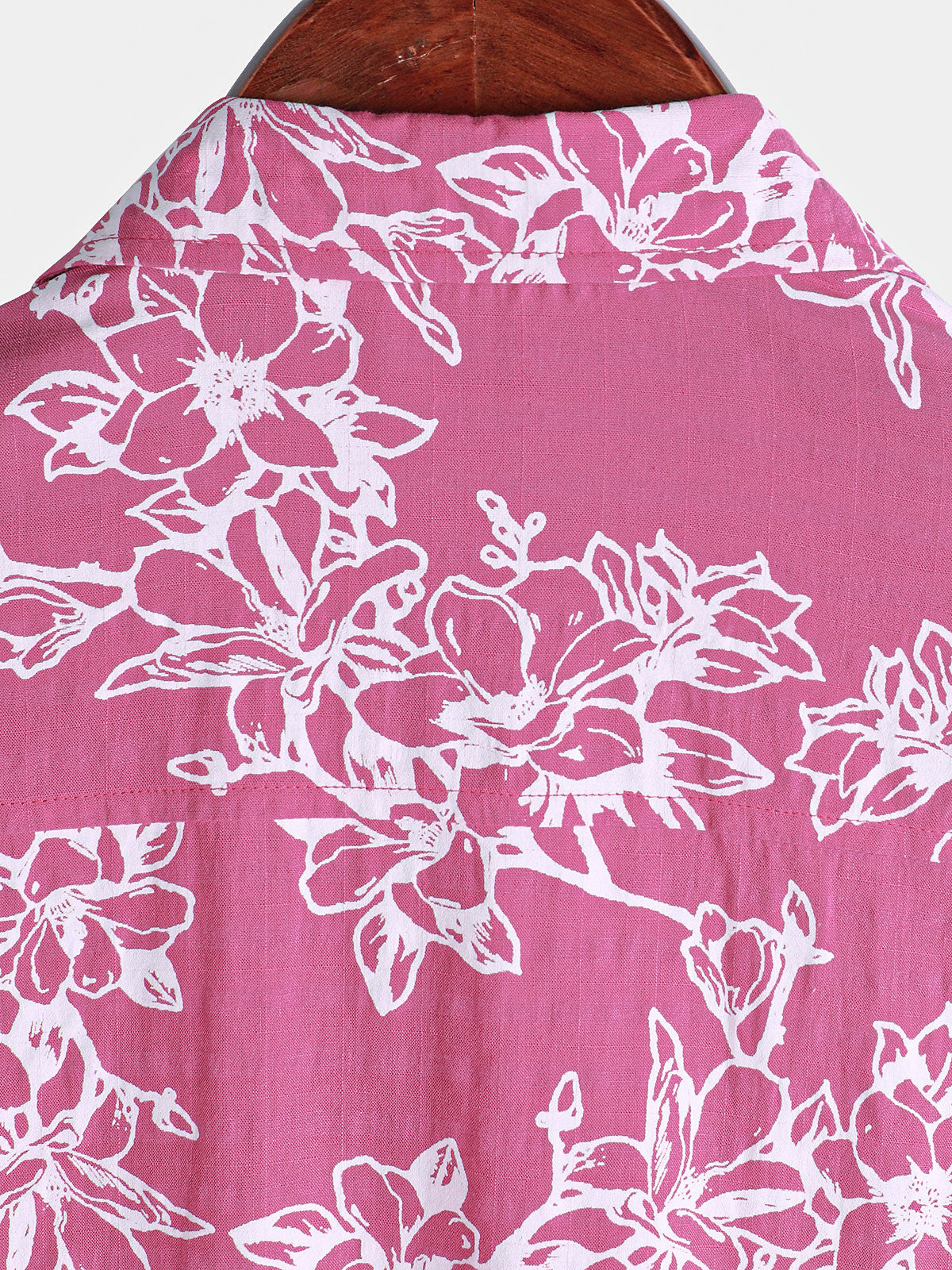 Chemise d'été décontractée à manches courtes en coton pour homme, motif floral, idéale pour les vacances et la plage