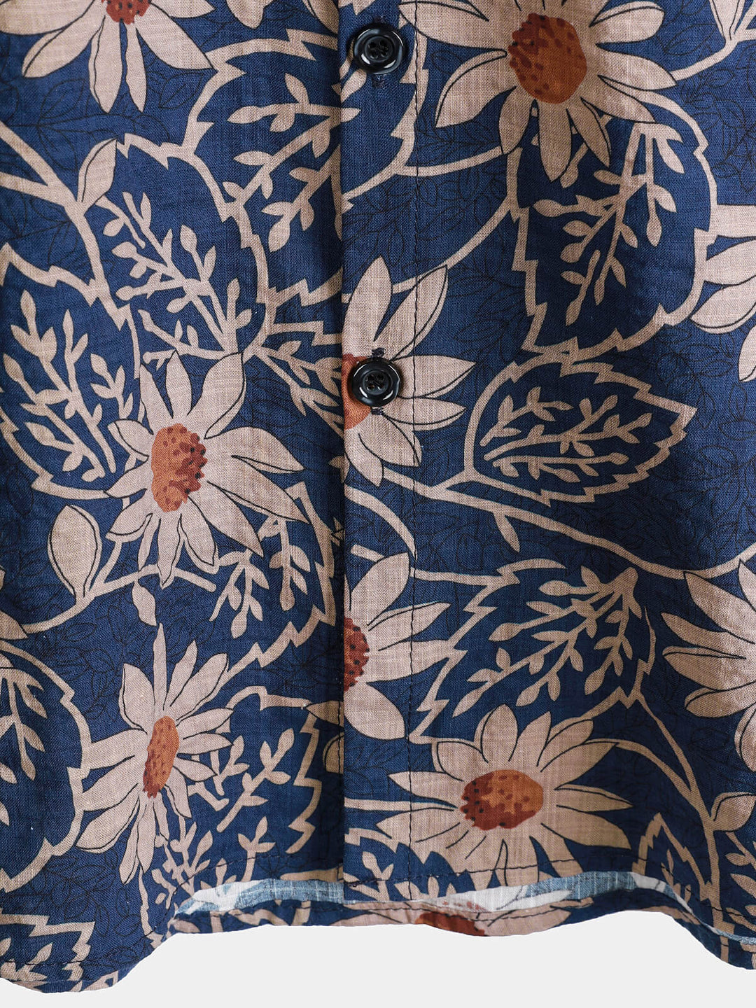 Chemise boutonnée à manches courtes et motif floral pour homme, style rétro, idéal pour les vacances à la plage