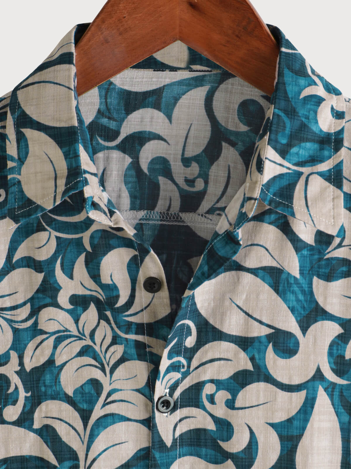 Chemise boutonnée à manches courtes pour homme, décontractée, style vintage, motif floral, pour les vacances