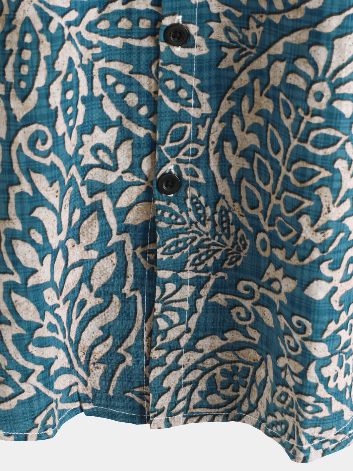 Chemise boutonnée décontractée à manches courtes et imprimé rétro pour hommes
