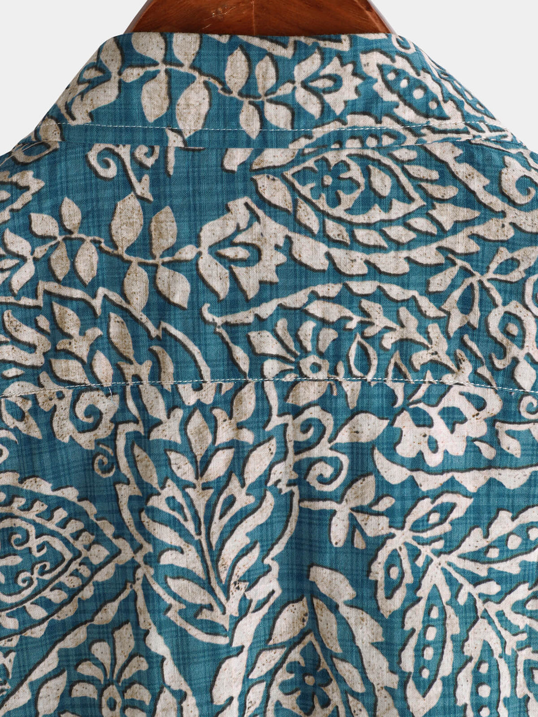 Chemise boutonnée décontractée à manches courtes et imprimé rétro pour hommes