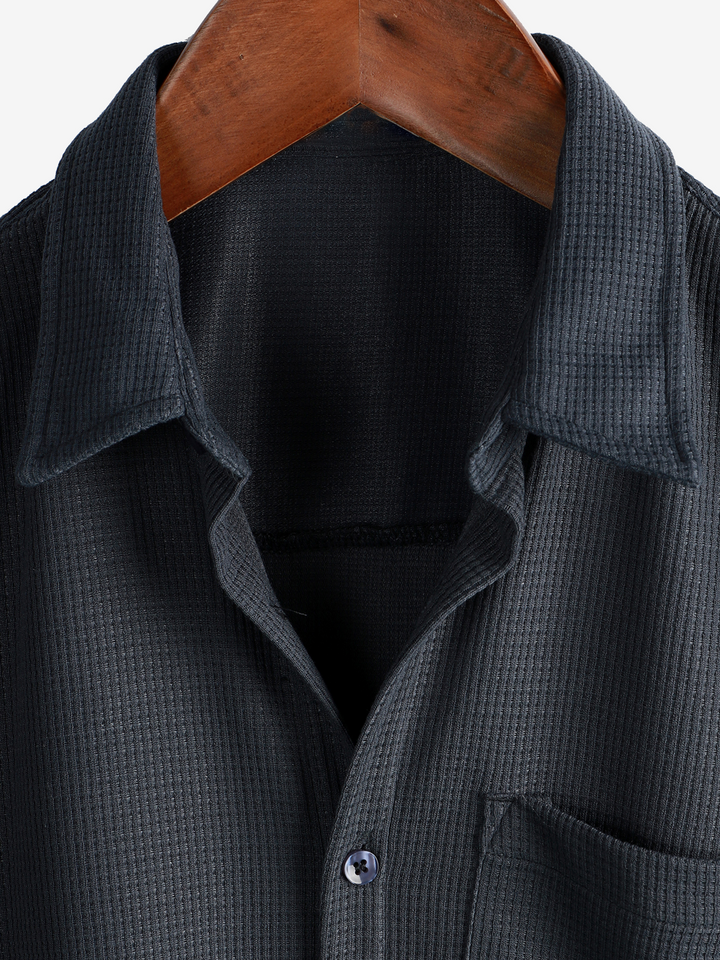 Chemise de plage décontractée à manches courtes pour hommes, coupe ample, boutonnée, été