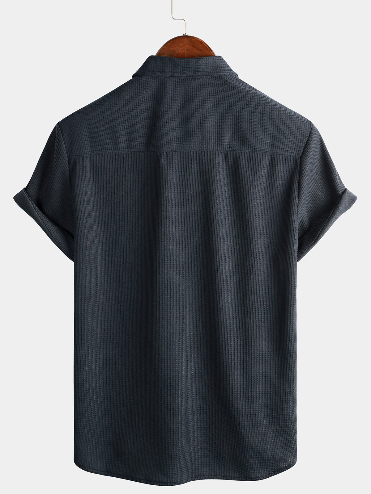 Chemise de plage décontractée à manches courtes pour hommes, coupe ample, boutonnée, été