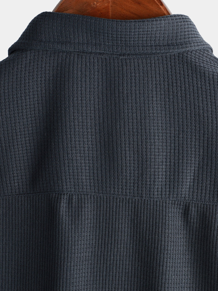 Chemise de plage décontractée à manches courtes pour hommes, coupe ample, boutonnée, été