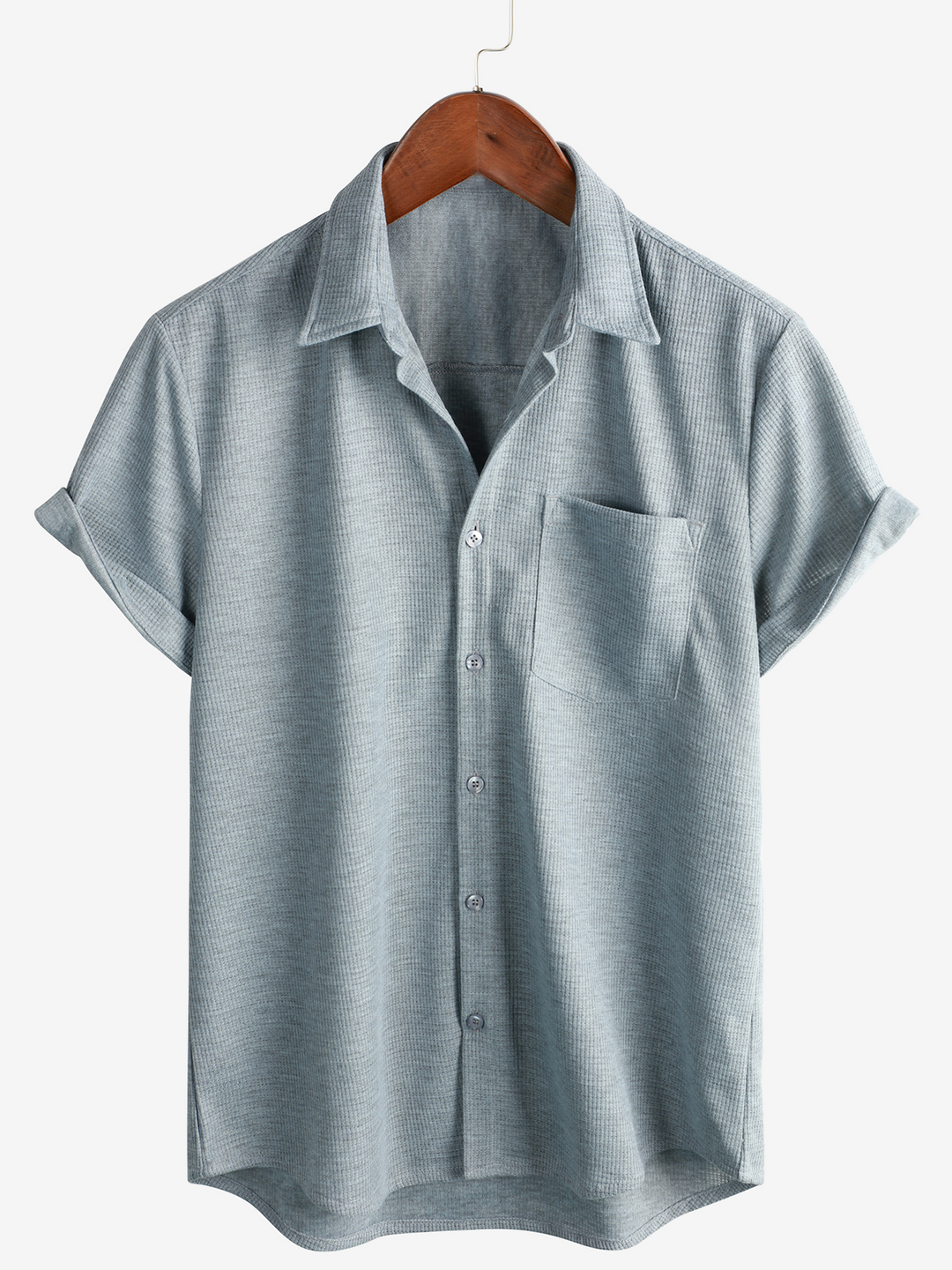 Chemise de plage décontractée à manches courtes pour hommes, coupe ample, boutonnée, été