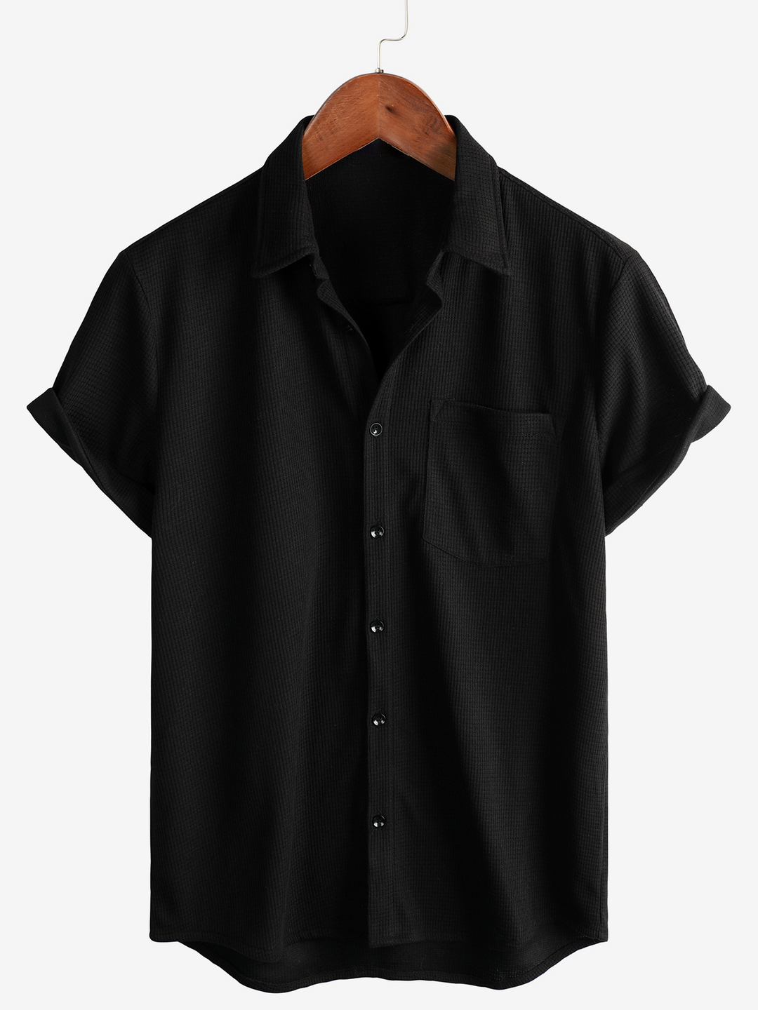 Chemise de plage décontractée à manches courtes pour hommes, coupe ample, boutonnée, été