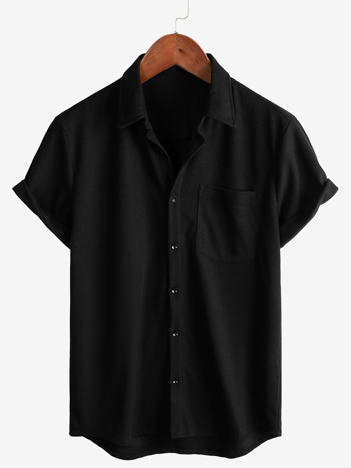 Chemise de plage décontractée à manches courtes pour hommes, coupe ample, boutonnée, été