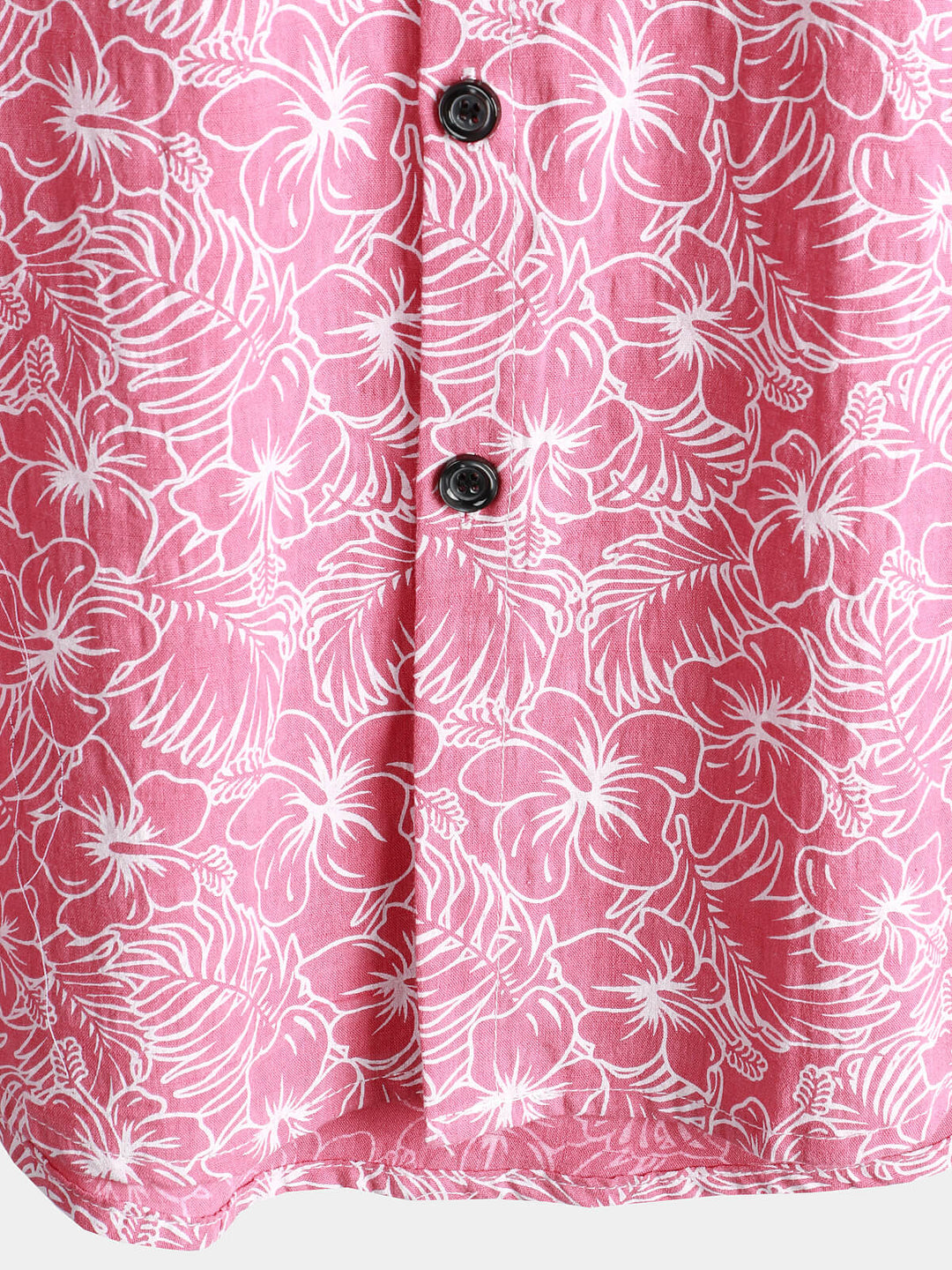 Chemise hawaïenne à manches courtes en coton à fleurs pour hommes
