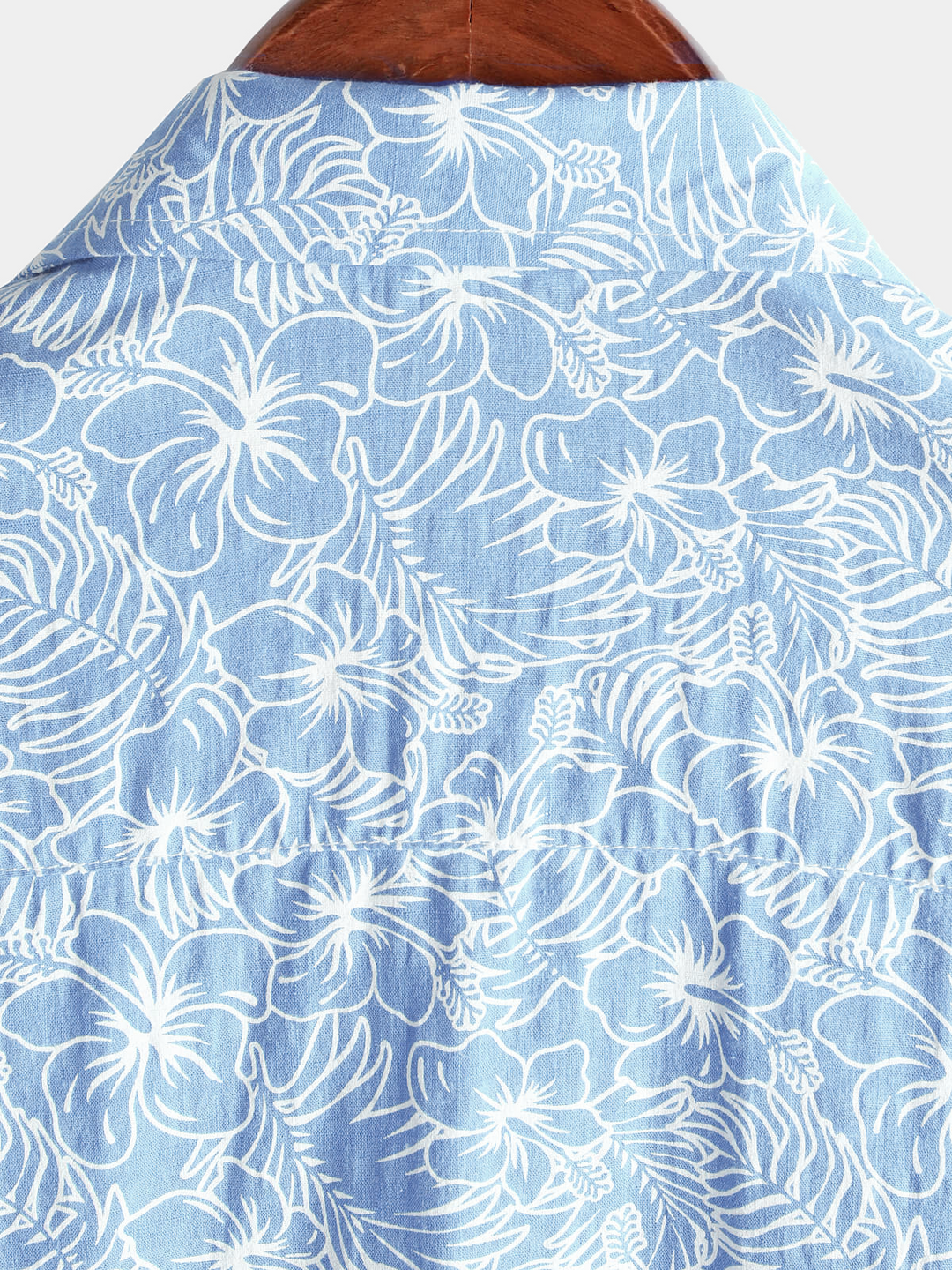 Chemise hawaïenne à manches courtes en coton à fleurs pour hommes