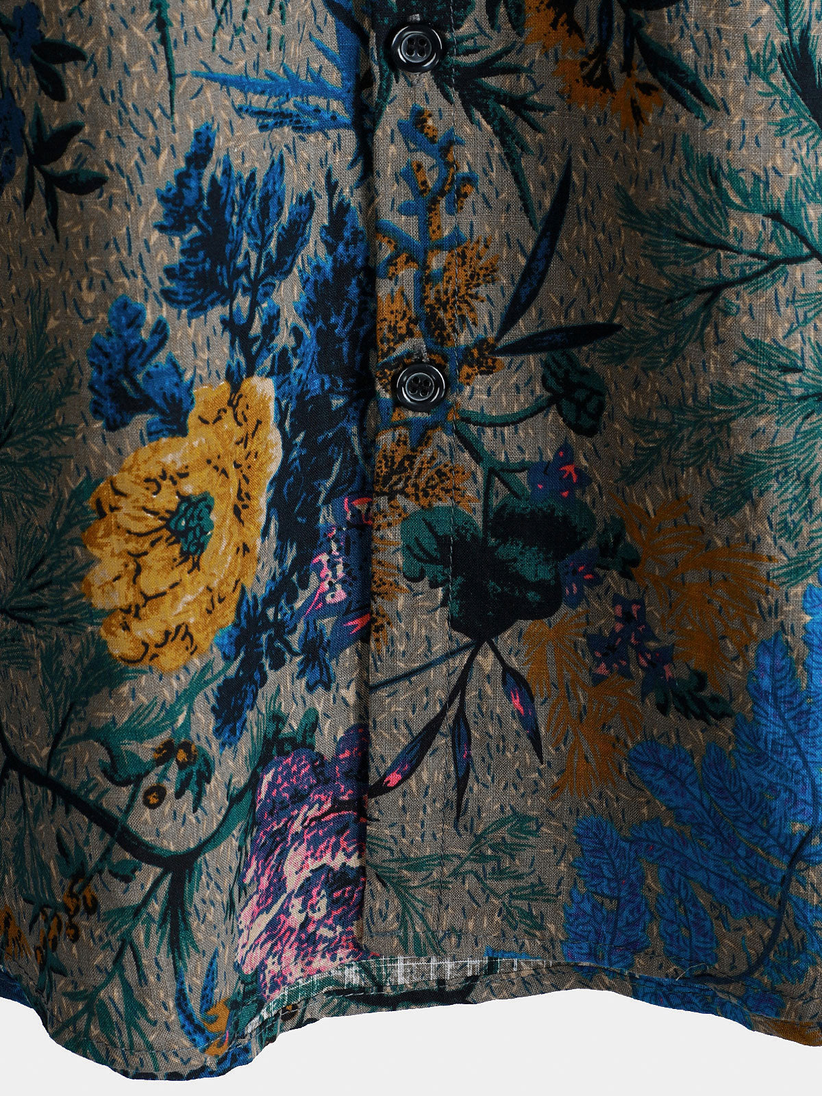 Chemise à Manches Courtes Rétro Florale Respirante pour Homme