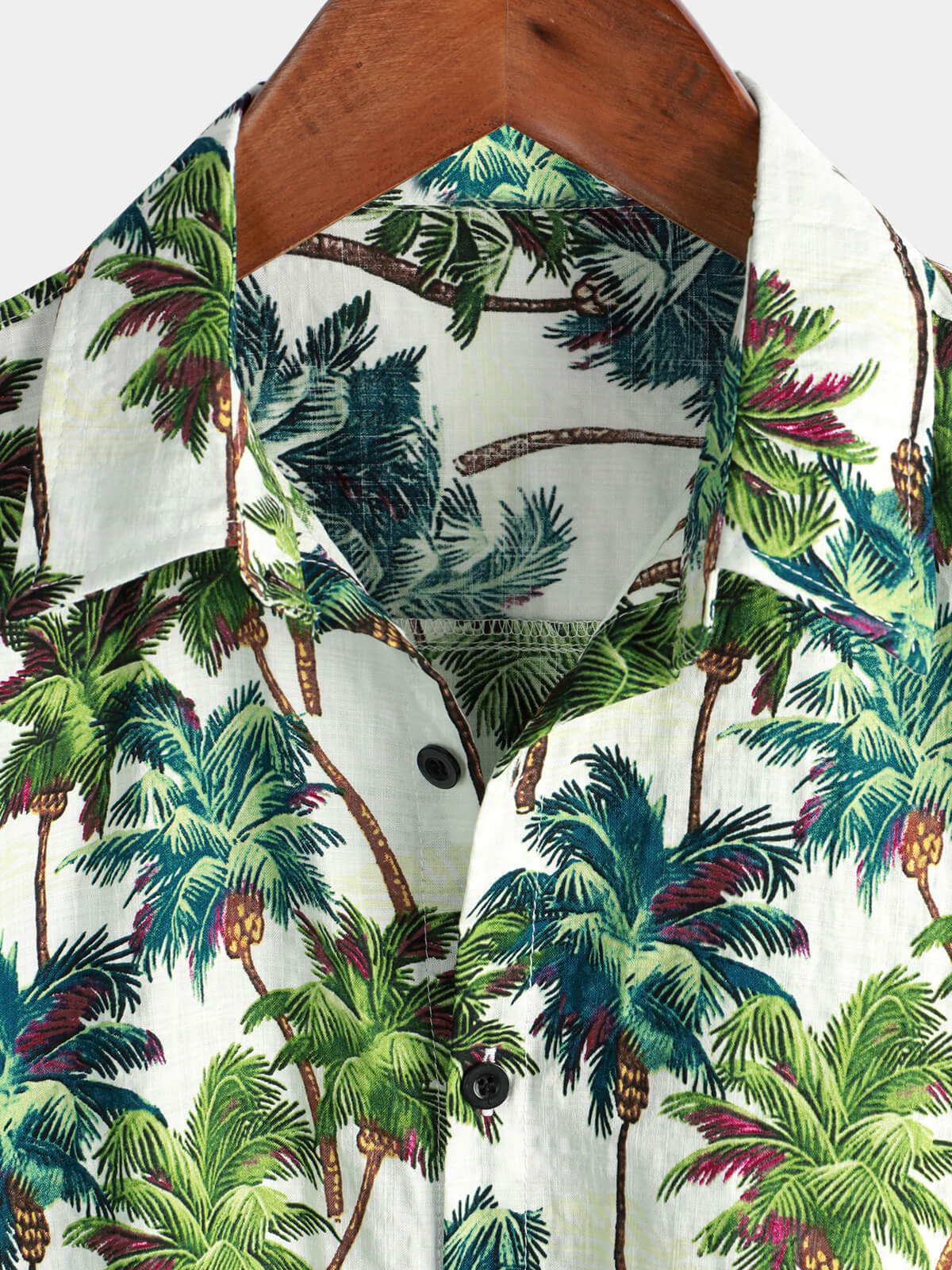 Chemise hawaïenne vintage à manches courtes avec imprimé floral tropical pour hommes
