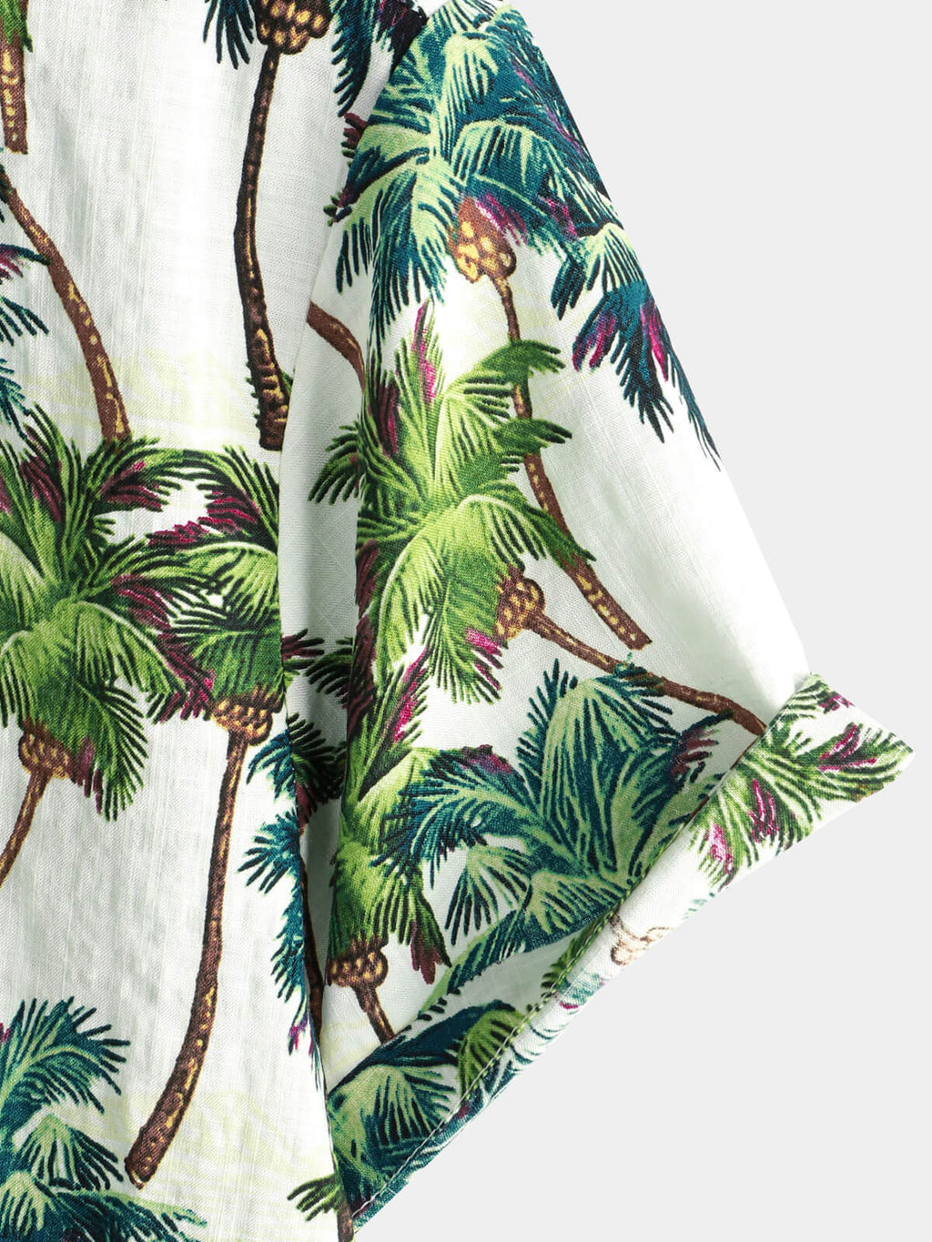 Chemise hawaïenne vintage à manches courtes avec imprimé floral tropical pour hommes