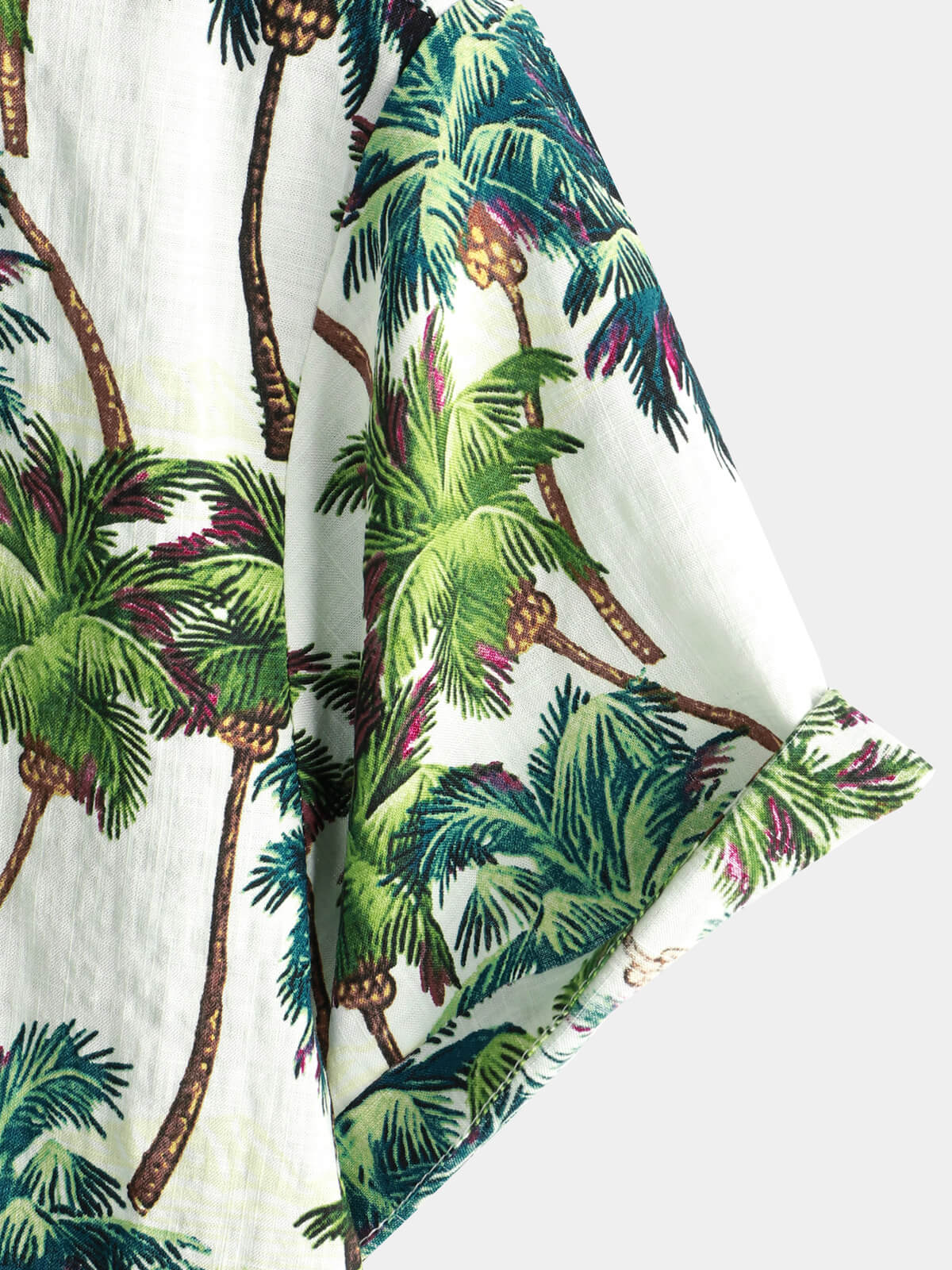 Chemise hawaïenne vintage à manches courtes avec imprimé floral tropical pour hommes