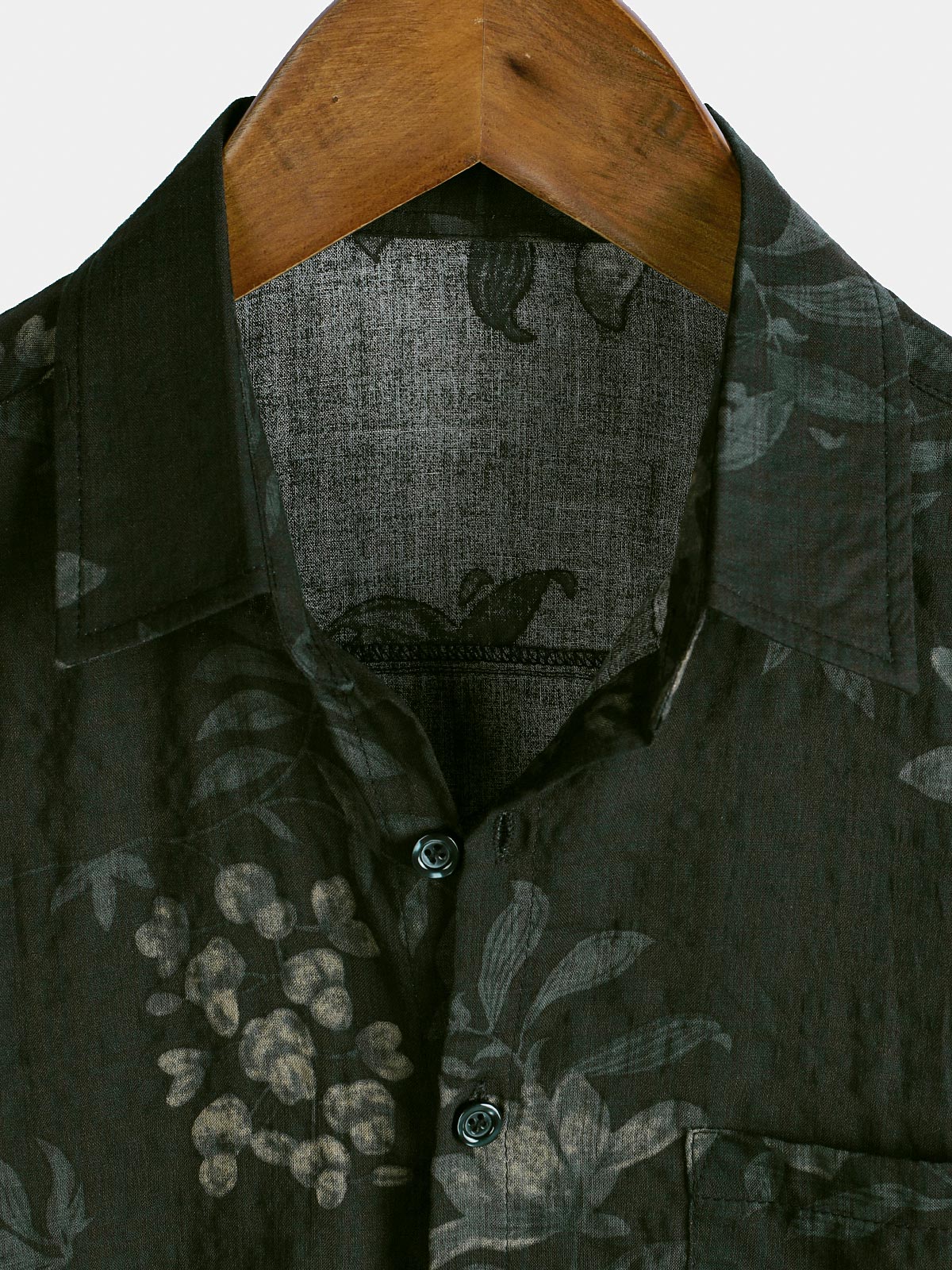 Chemise de vacances à manches courtes respirante à motif floral vintage pour homme