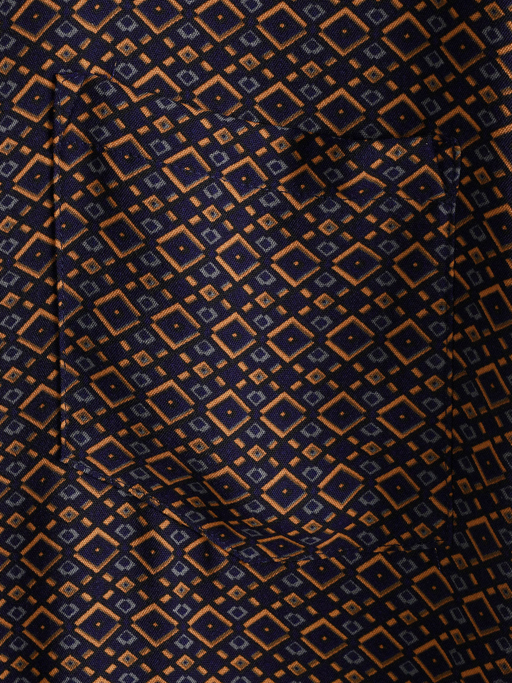 Chemise Homme Manches Courtes Bohème Décontractée à Imprimé Géométrique