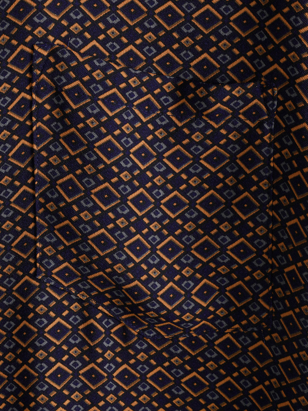 Chemise Homme Manches Courtes Bohème Décontractée à Imprimé Géométrique