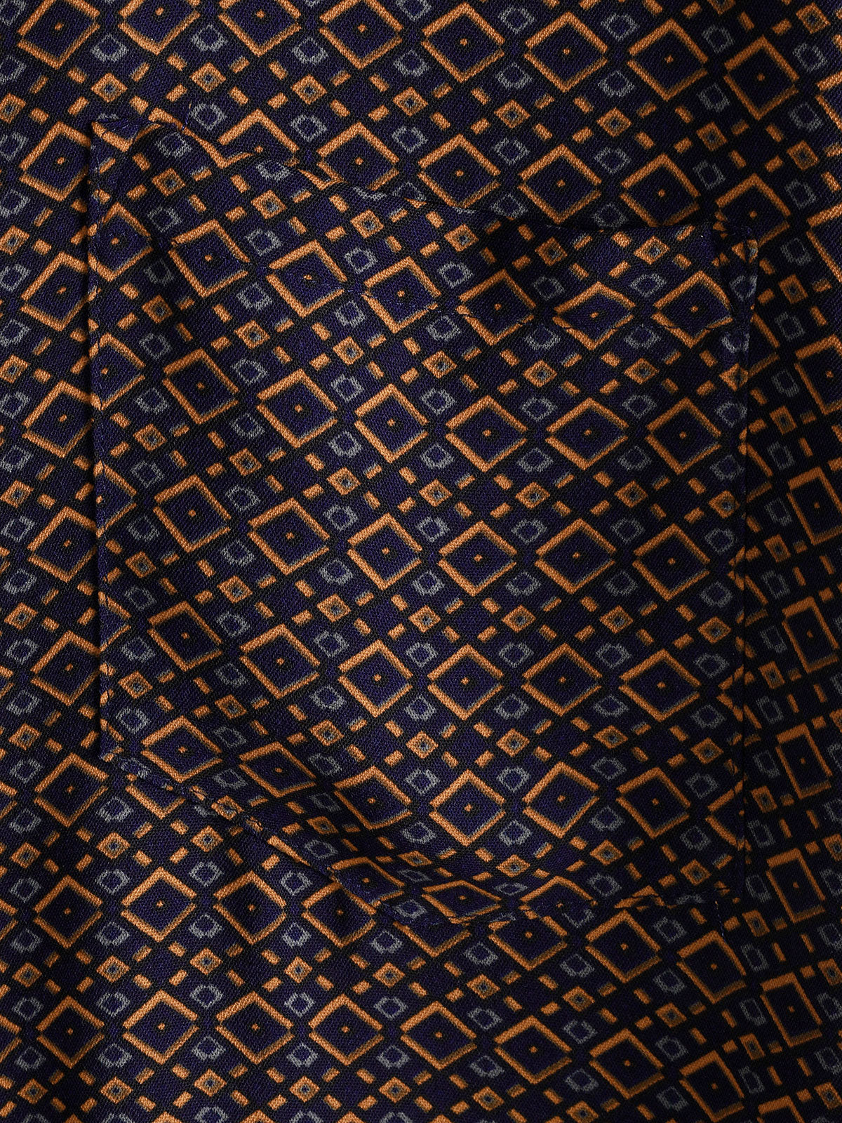 Chemise Homme Manches Courtes Bohème Décontractée à Imprimé Géométrique