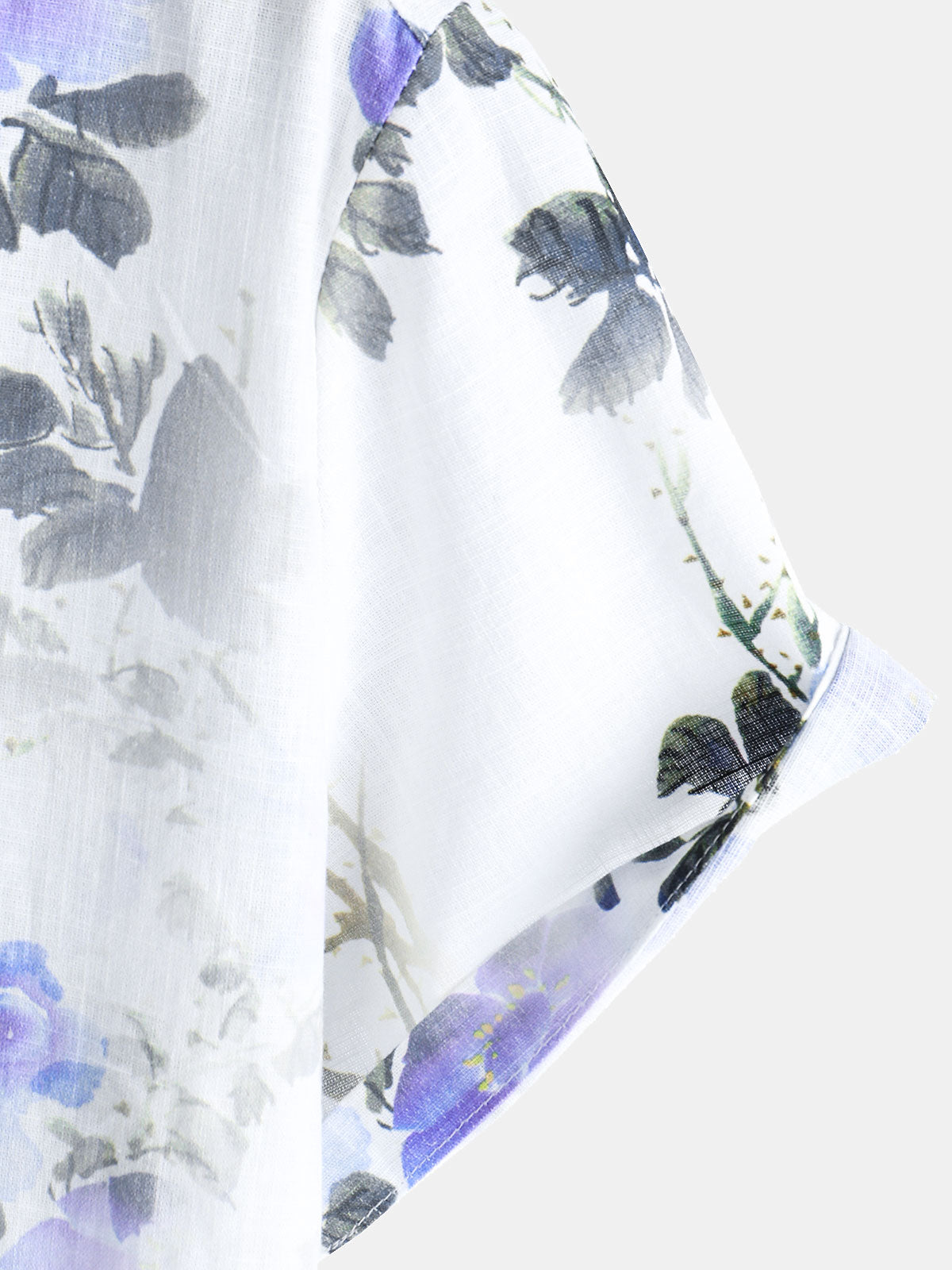 Chemise décontractée à manches courtes en coton pour homme, imprimé floral, idéal pour les vacances et l'été