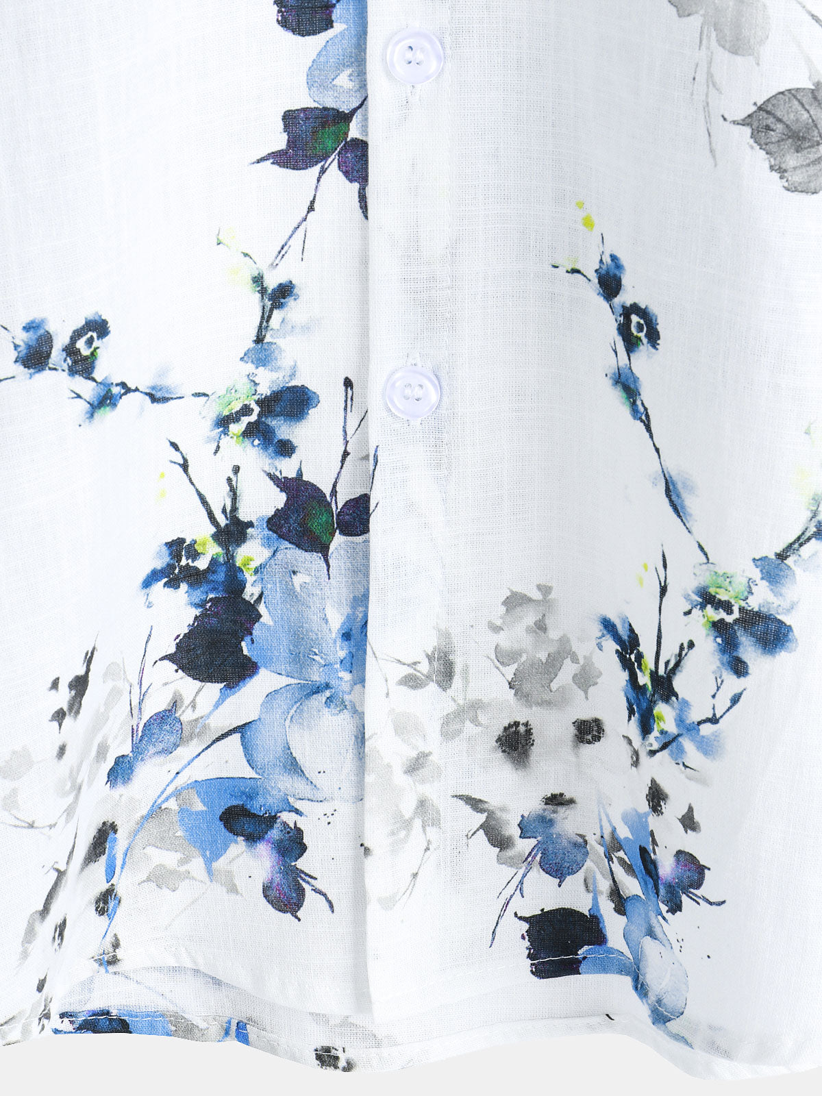 Chemise d'été décontractée à manches courtes en coton pour homme, imprimé floral vintage
