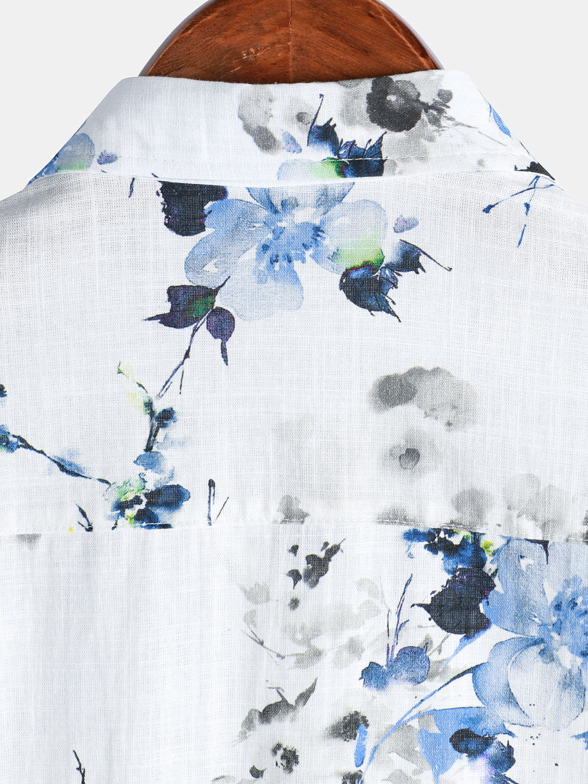 Chemise d'été décontractée à manches courtes en coton pour homme, imprimé floral vintage