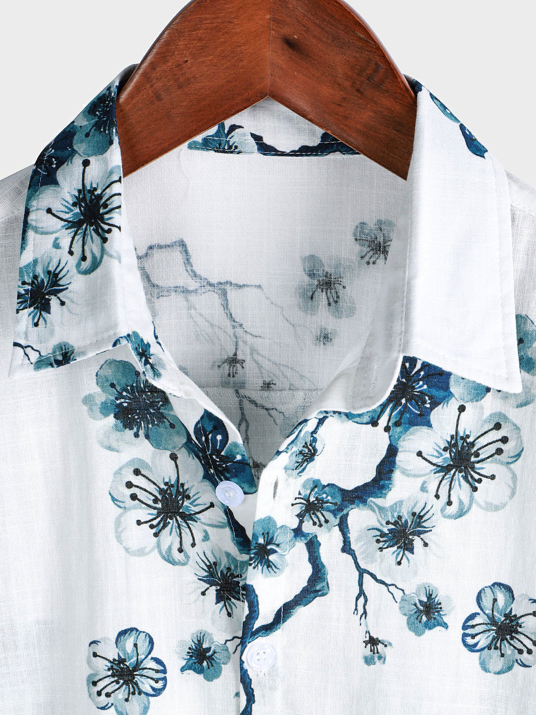 Chemise boutonnée à manches courtes Blossom Summer pour homme