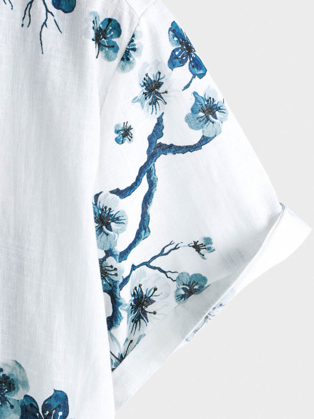 Chemise boutonnée à manches courtes Blossom Summer pour homme